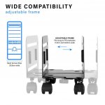 onedesk pc rolling stand wide compatibility